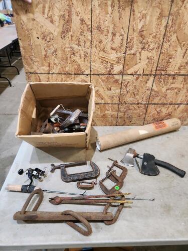 5" C clamp, hatchet, etc