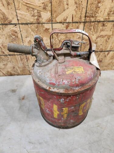 Antique gas can