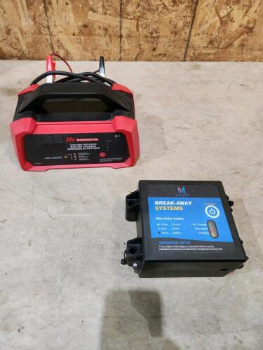 Battery charger, trailer breakaway system