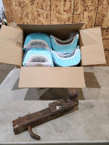 2" Hitch w 2 5/16" ball, 100 face shields
