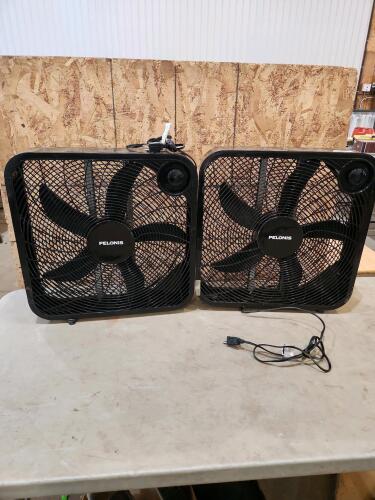 2 20" box fans