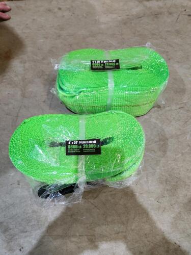 2 4" tow straps