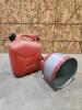 10L Gas can, metal funnel