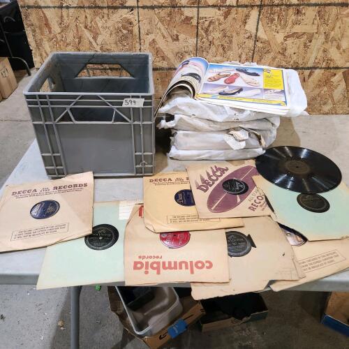 Various 78rpm records