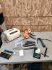 40's RCA radio as is, various hand tools