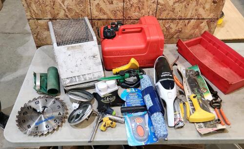 Bird cage, boat tank, garden supplies, etc