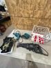 Power tools and gardening gloves