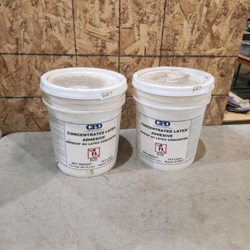 10 Gal of concentrated latex adhesive