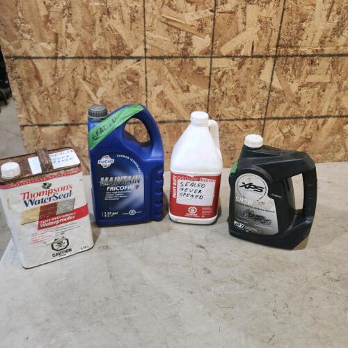 Various sealed & opened fluids