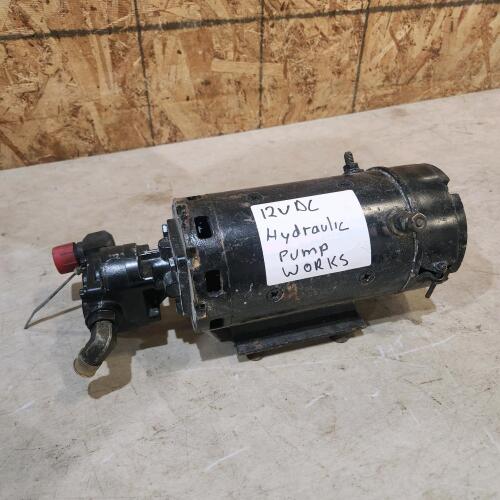 12v DC Hydraulic pump works