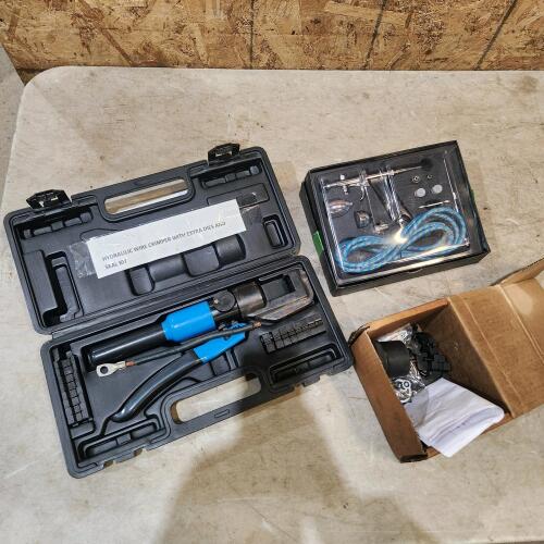 Hydraulic wire crimper, spare dies & seal kit