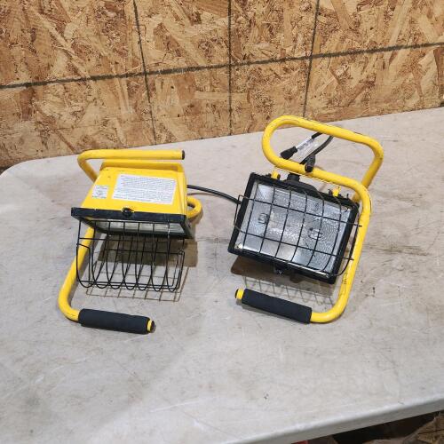 2 Halogen work lights
