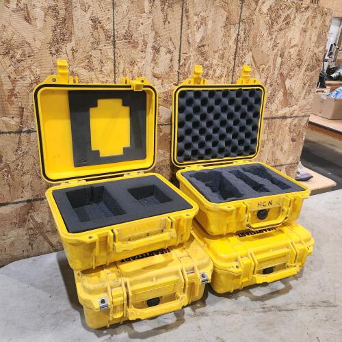 4 Water proof pelican cases