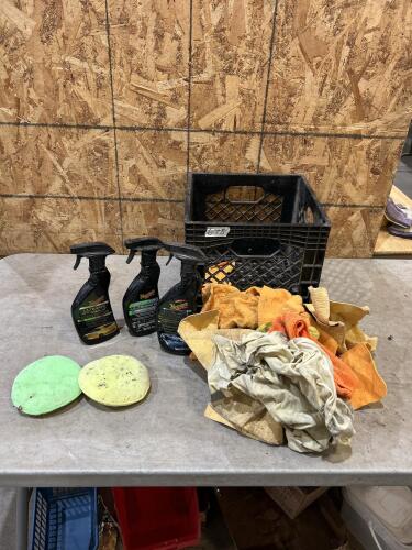 Meguiars car detailing sprays, etc