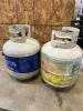 2 Empty bbq propane tanks