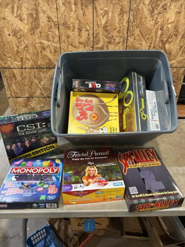 Assorted board games