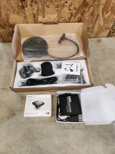 Condenser microphone, rca-hdmi converter, crypto wallet