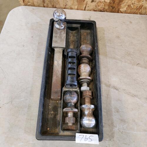 Various sized hitch balls
