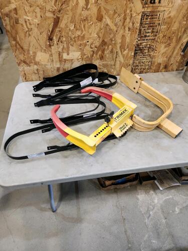 Gate closers, wheel locks