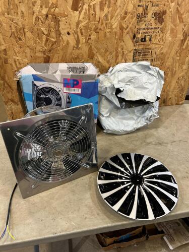 12&rdquo; 220v Fan, 13&rdquo; hubcaps