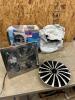 12&rdquo; 220v Fan, 13&rdquo; hubcaps