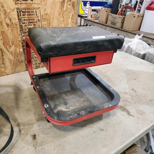 Rolling shop stool