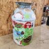 Painted milk can w holes