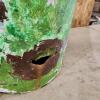 Painted milk can w holes - 2