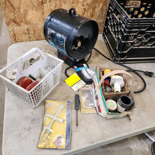 Hydroponics purifier missing bulbs, various tools, etc.