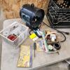 Hydroponics purifier missing bulbs, various tools, etc.