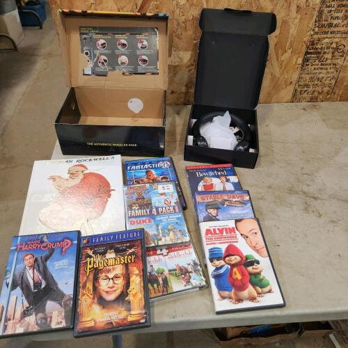 Neck fan, DVD movies