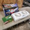 String lights, air pump, fan