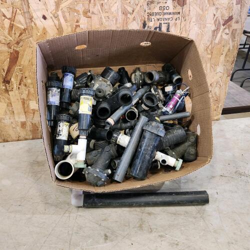 Pop up lawn sprinklers & assorted fittings
