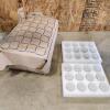 Candle holders, comforter