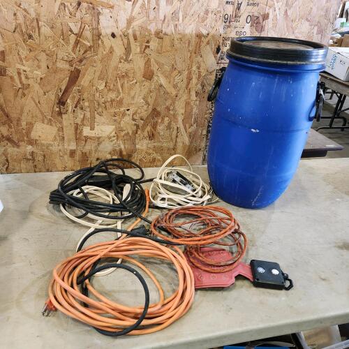 Ext cords, barrel
