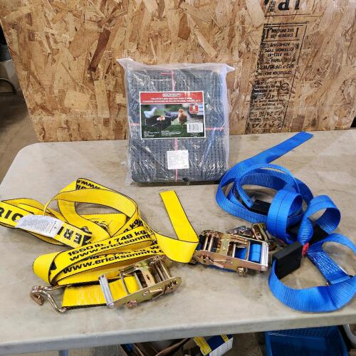 Nesting pads, ratchet straps