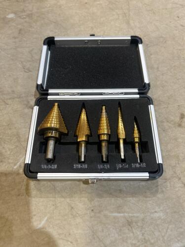 5 Piece stepper drill bit set