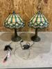 2 18&rdquo; Tiffany style lamps