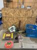 Unused 12v 30 mile fencer, string trimmer line, other tools