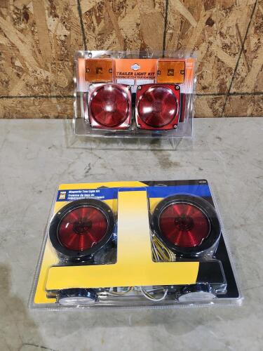 2 Unused trailer light kits