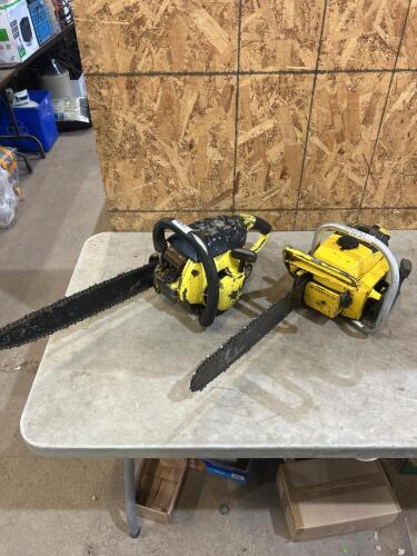 Vintage Skil & McCullough chainsaws as is