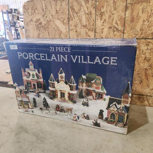 Porcelain Christmas village