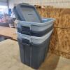 4 Rubbermaid totes w lids