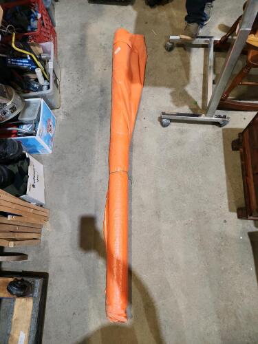 Roll of construction tarp