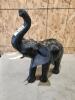 Leather wrapped elephant statue