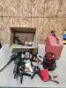 Timing light, clamps, gas can, beacon