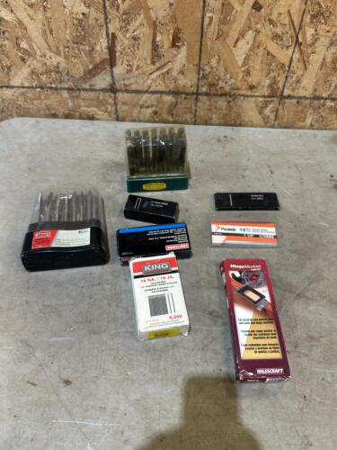 Transfer punch set, spade bit set, assorted fasteners