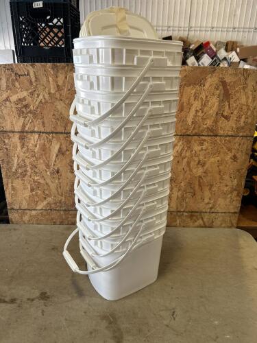 10 buckets w lids