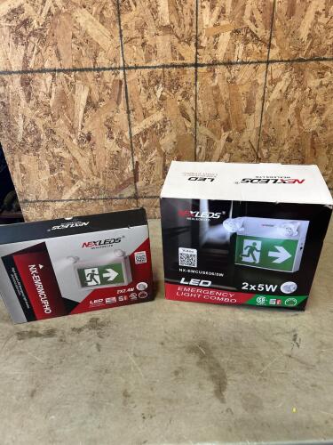2 unused LED exit lights