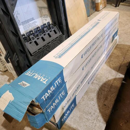 4 4' Vapor proof light fixtures